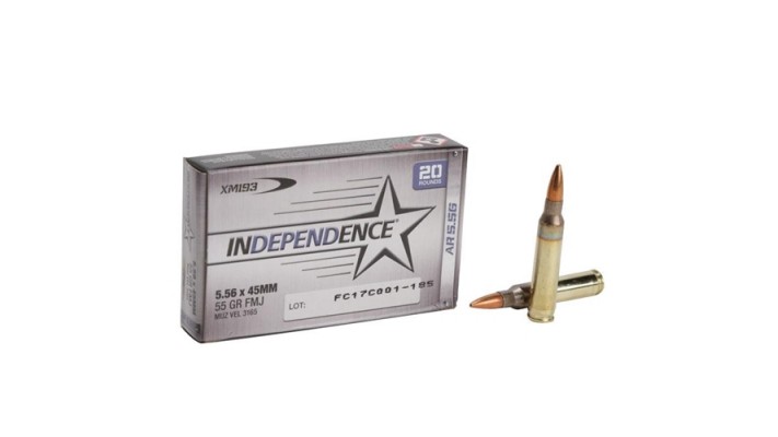 Federal Independence 5.56mm 55gr FMJ x 1000